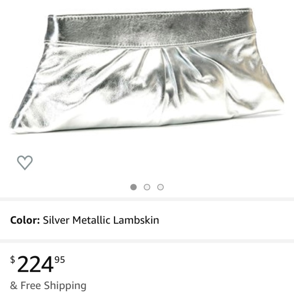 Lauren Merkin silver clutch